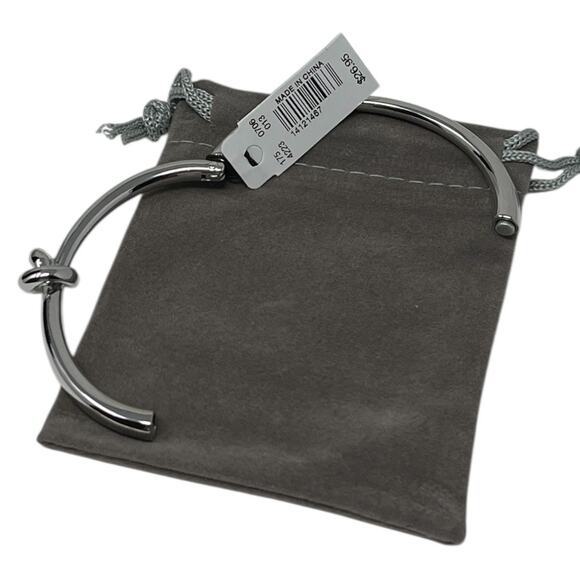 The Limited Silver Knot Bangle Bracelet NWT - Picture 3 of 6